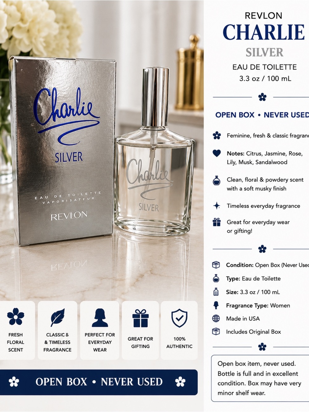 Revlon Charlie Silver Eau De Toilette